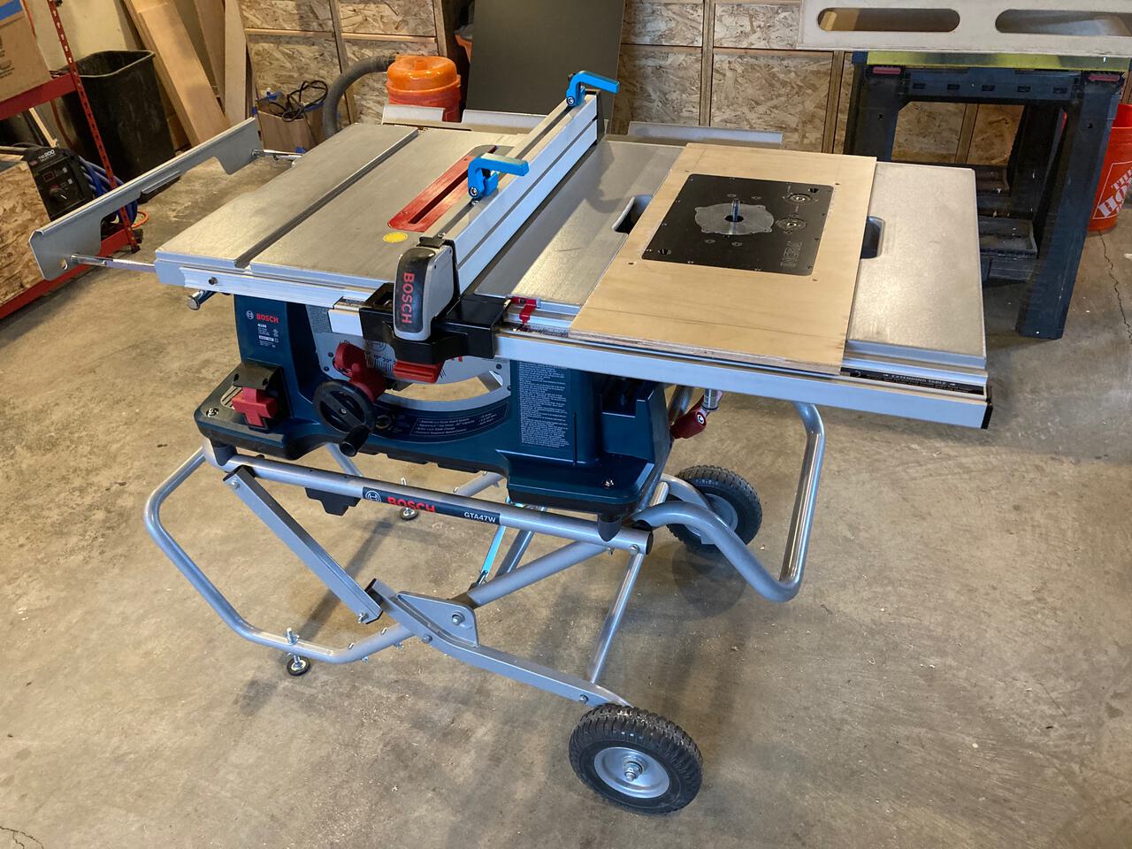 Bosch table store saw router extension