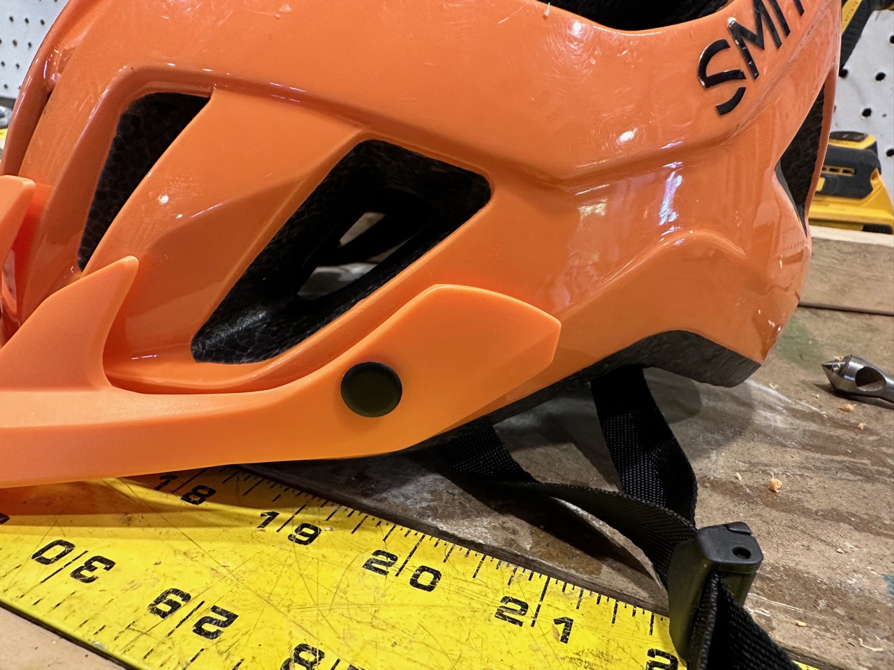 Repaired helmet