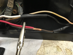 Soldered wire tap