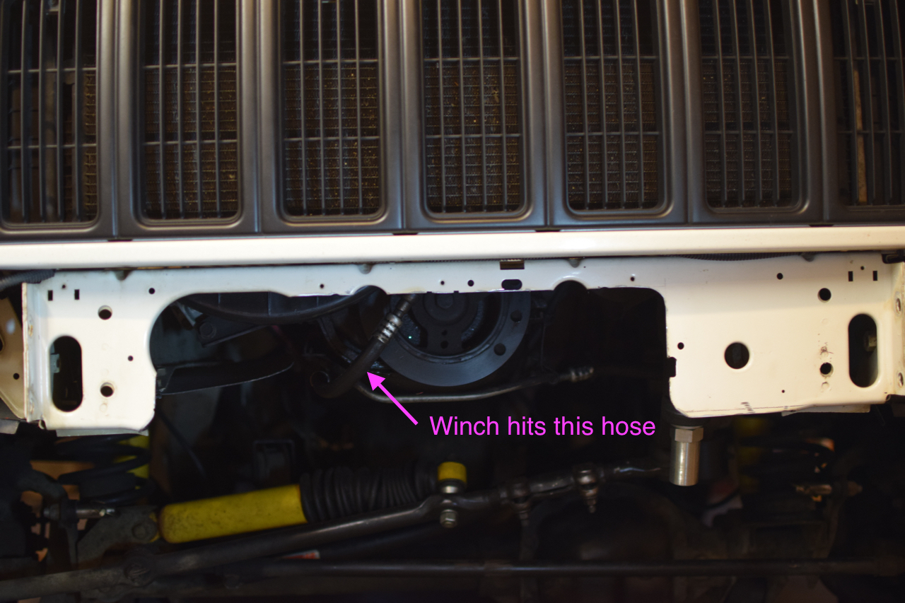 Jeep XJ Hidden Winch Installation